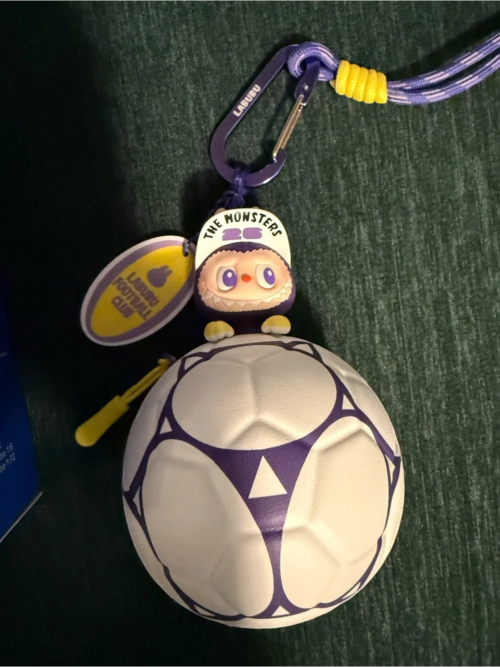 Purple Soccer Ball Keychain Toy - Kids Toys